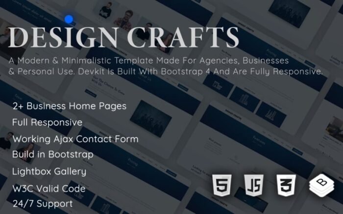 Design Crafts - Responsive Business Template