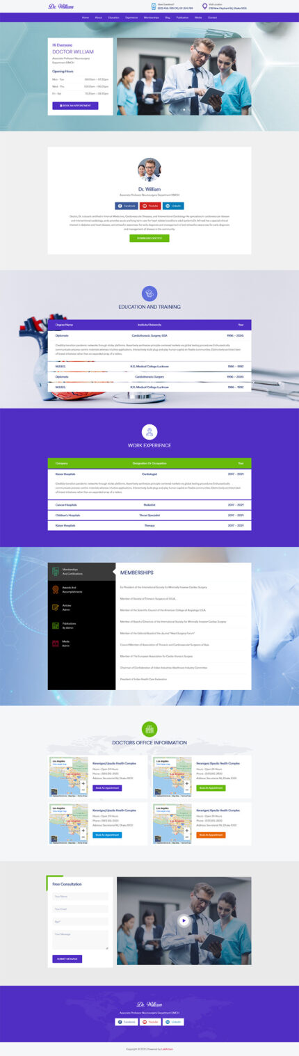 Doctcv - Doctor Resume, Portfolio HTML Template - Features Image 1