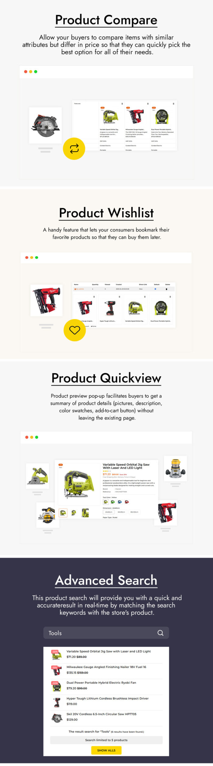 ToolDic - Tools and Auto parts PrestaShop Theme - Features Image 3