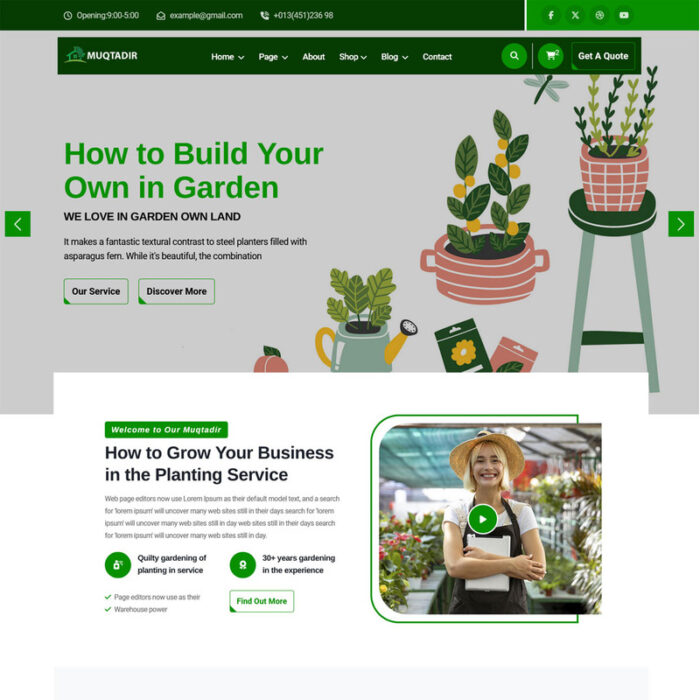 Muqtadir - Gardening & Landscapeing HTML5 Website Template - Features Image 2