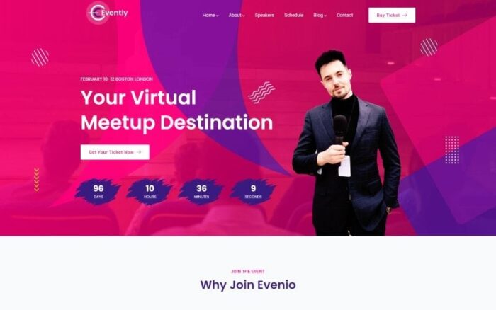 Digital Conference  Meetup Event HTML5 Template