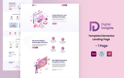 Digital Delights - Digital Services Ready to Use Elementor Template