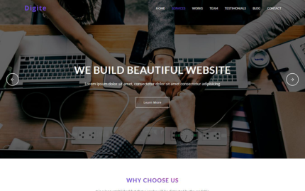 Digite - Digital Agency Landing Page Template