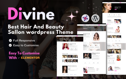 Divine Hair And Beauty Salon- Wordpress Theme