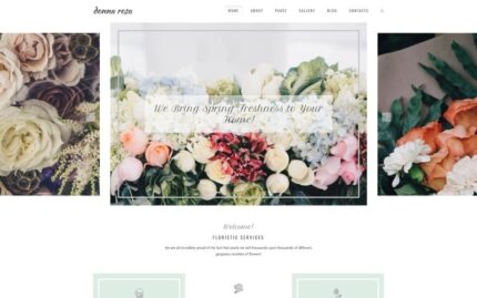 Donna Rosa - Sophisticated Florist Agency Joomla Template