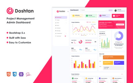 Doshtan - Project Management Admin Dashboard Bootstrap 5 Template