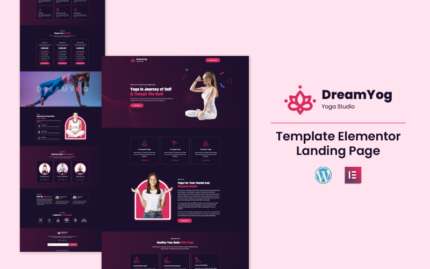 DreamYoga - Health and Fitness Services Elementor Template