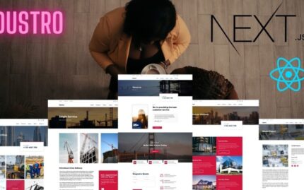 Dustro - ReactJS and NextJS Construction Website template