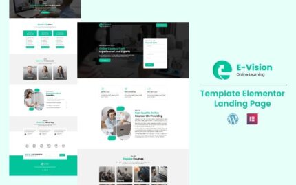 E-Vision - Online Education Elementor Landing Page