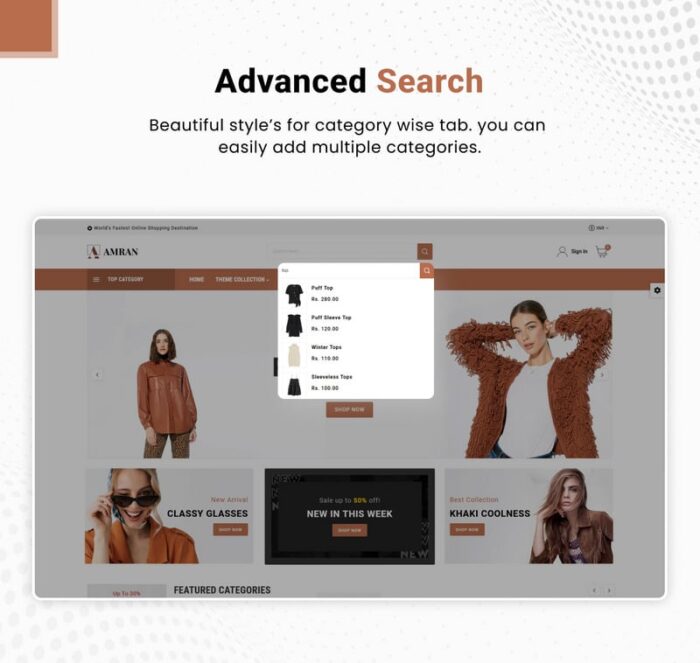 Amran - Mega Fashion Shopify 2.0 Premium Responsive Theme - Features Image 6