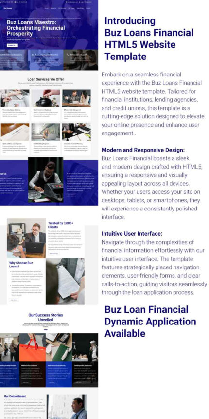 Buz Financial Loans - Html5 Website Template Financial and Mortgage Sectors - Features Image 1