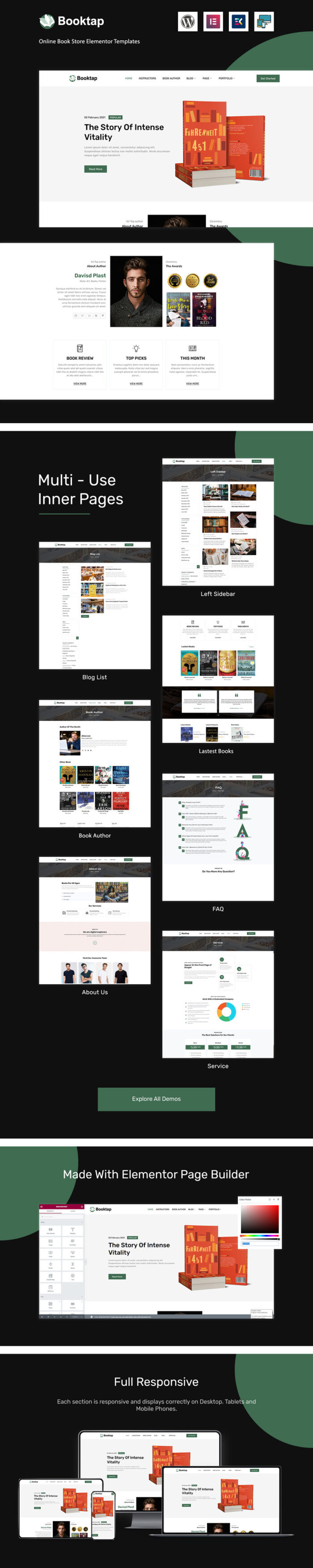 Booktap - Publishing House & Book Store WordPress theme - Features Image 1