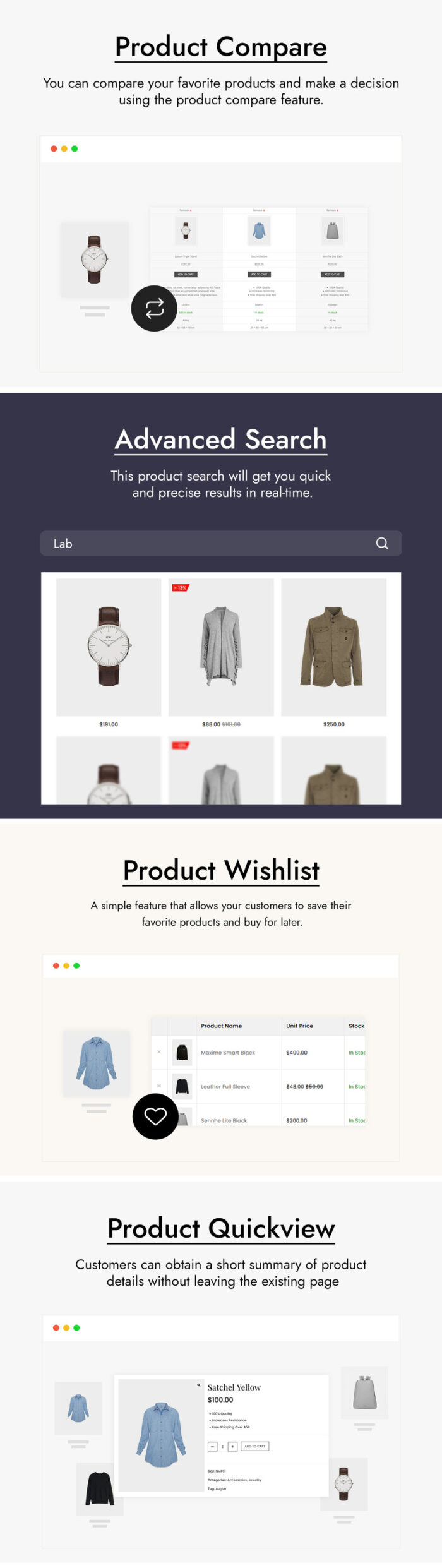 Lifechoice - Fashion and Accessories WooCommerce Theme - Features Image 2