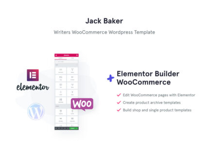 Jack Baker - Writer Responsive WordPress Theme - Features Image 1