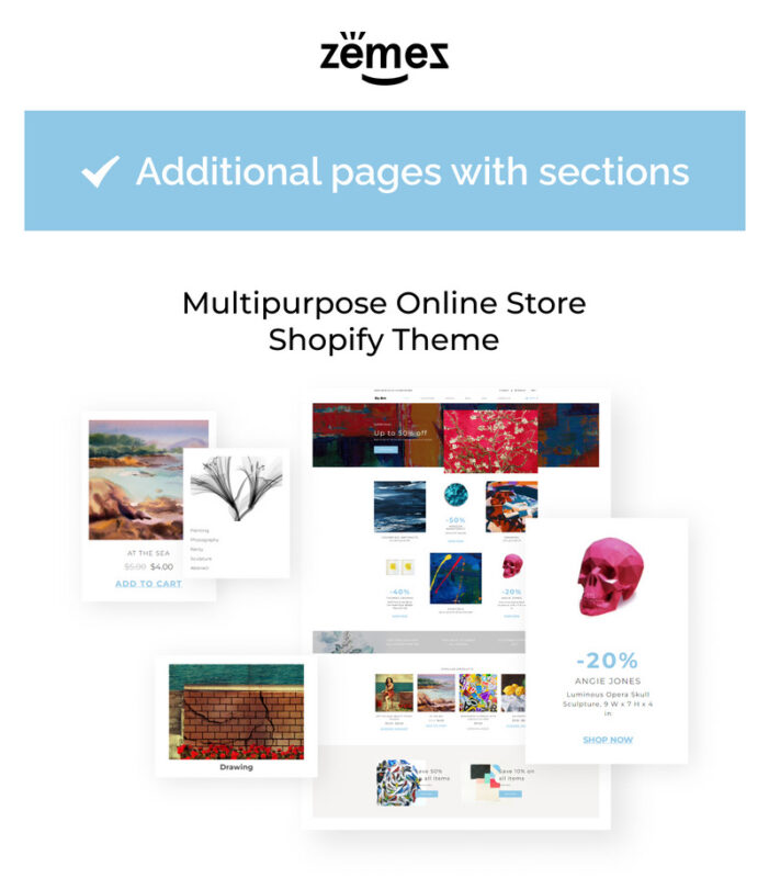 Go Art - Art Clean Creative Shopify Theme - Features Image 1