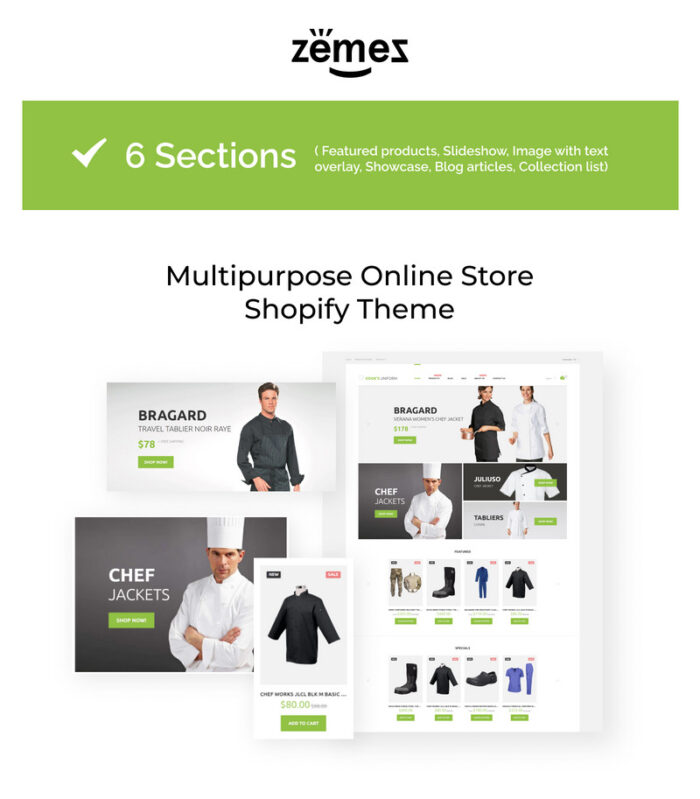 Uniform Store Responsive Shopify Theme - Features Image 1