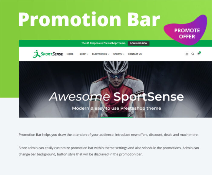 SportSense - MultiPurpose Responsive Prestashop Theme - Features Image 3