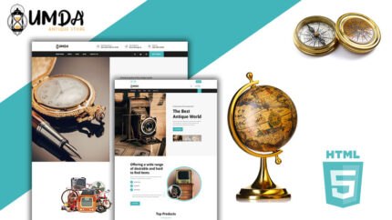 Umda Antiques Garage Sale HTML5 Website Template - Features Image 1