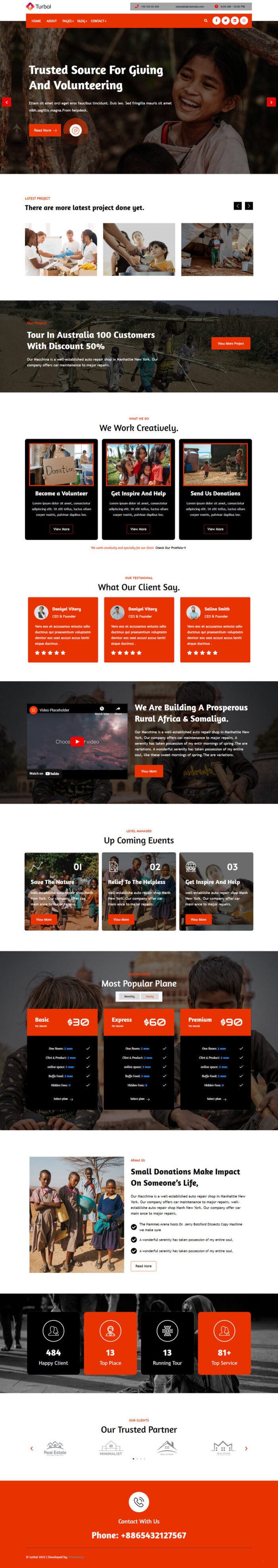 Turbol - NGO & Charity WordPress Theme - Features Image 1