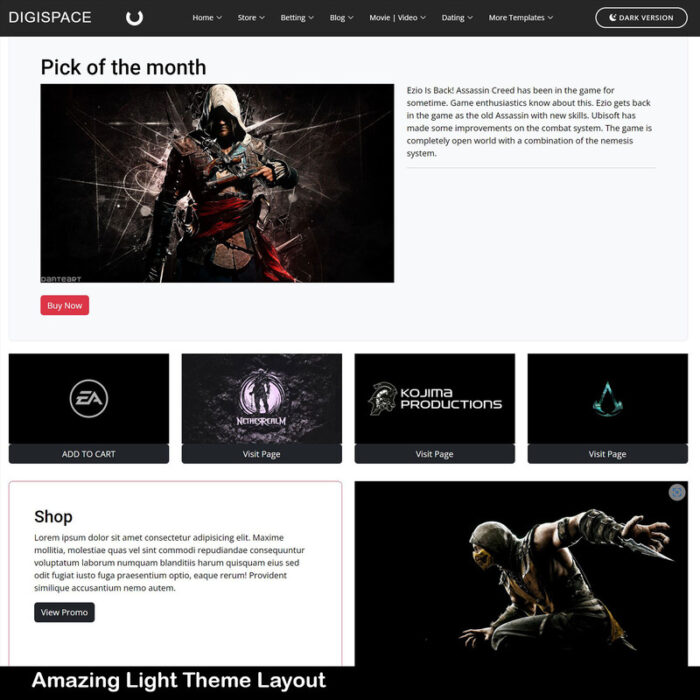 Digispace Bootstrap Multipurpose HTML Website Theme - Features Image 2