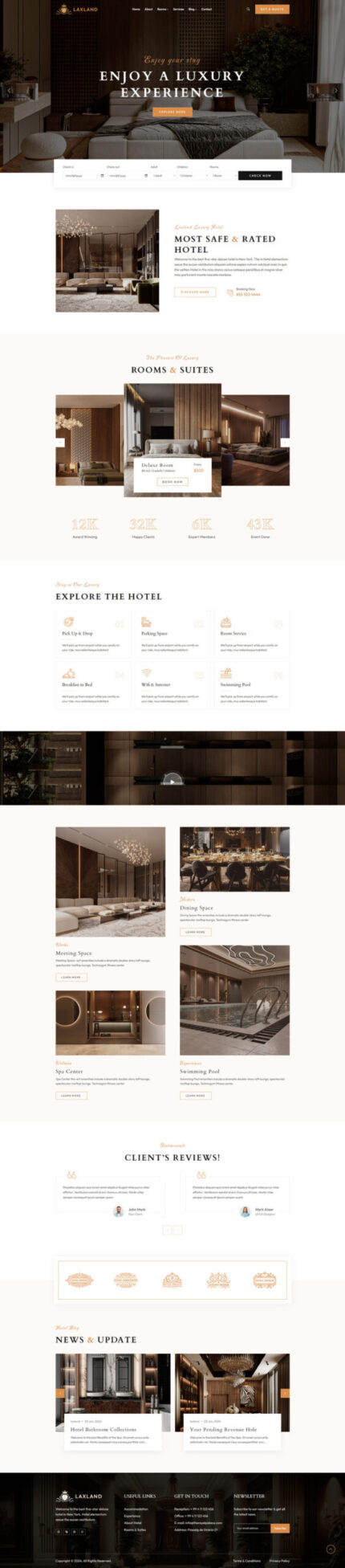 Laxland - Luxury Hotel WordPress Theme - Features Image 1