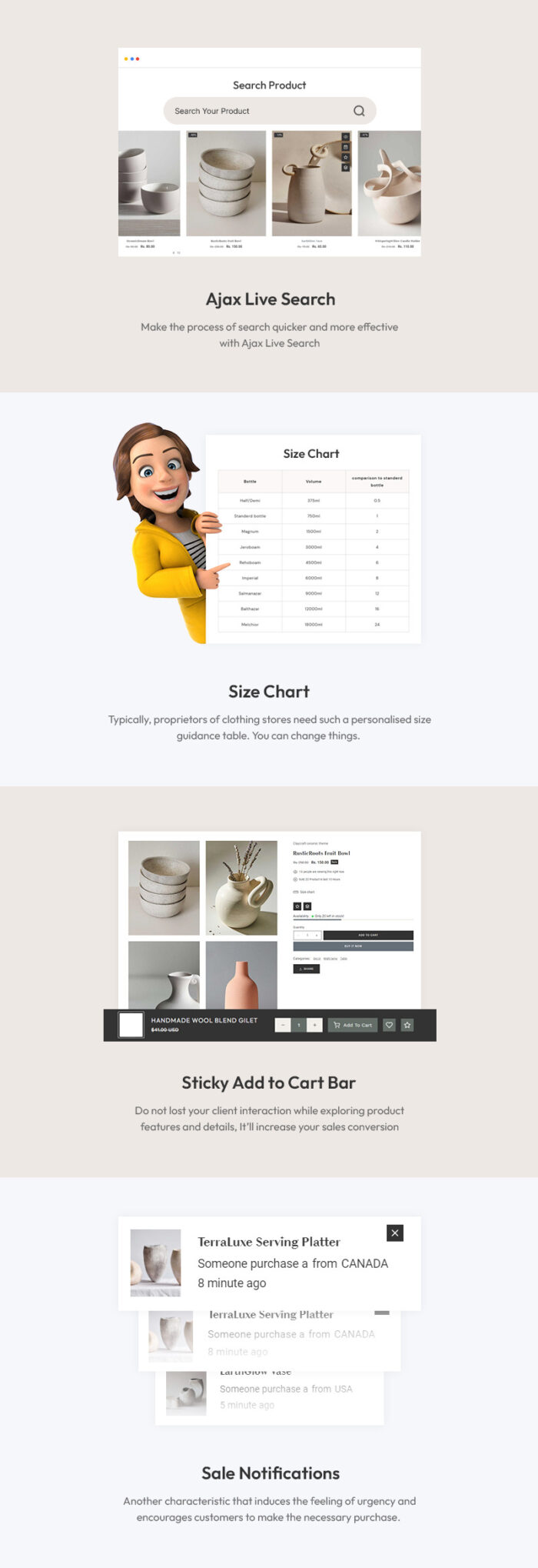 Claycraft - Handcrafted Ceramic & Home Decor Store Multipurpose Shopify 2.0 Responsive Theme - Features Image 3