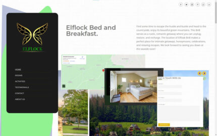 Elflock: Bed and Breakfas Oriented Landing Page Template - Features Image 1