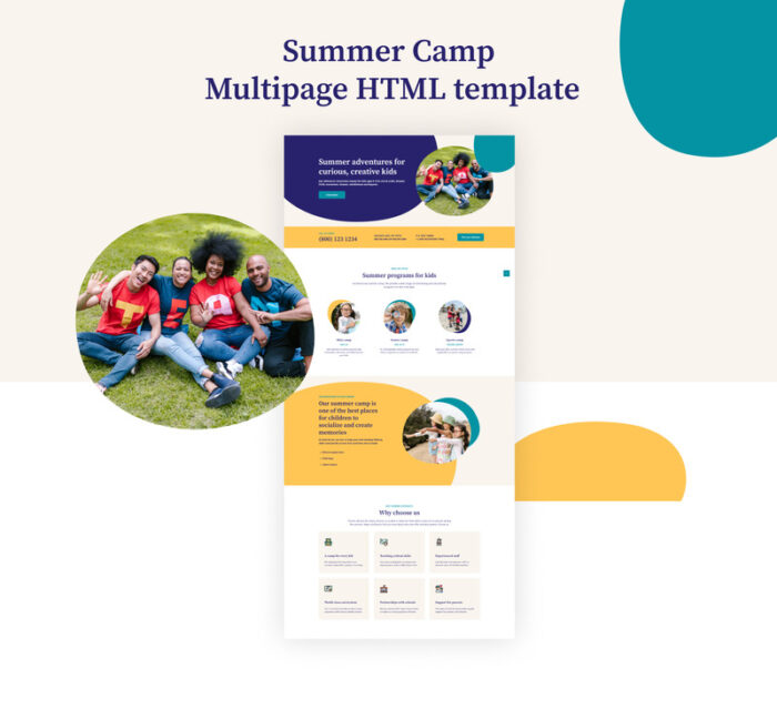 Gold Arrow - Summer Camp HTML5 Website Template - Features Image 3