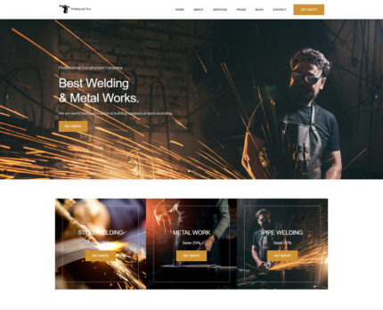 Welding and Iron HTML Template - Features Image 1