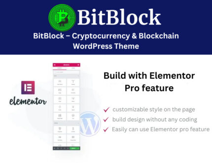 BitBlock – Cryptocurrency & Blockchain WordPress Theme - Features Image 1