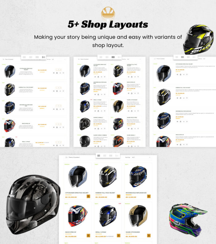 Heleman - Mega Helmets Shopify 2.0 Premium Theme - Features Image 11