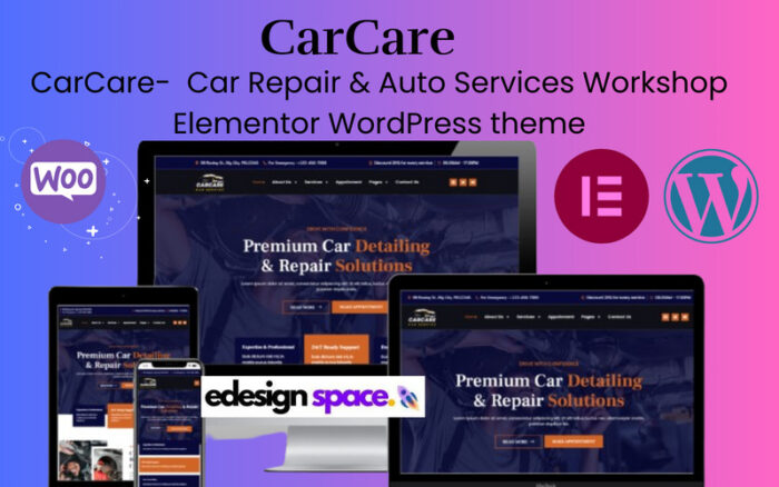 CarCare - Car Repair, Auto Services And Workshop Elementor WordPress theme - Features Image 1