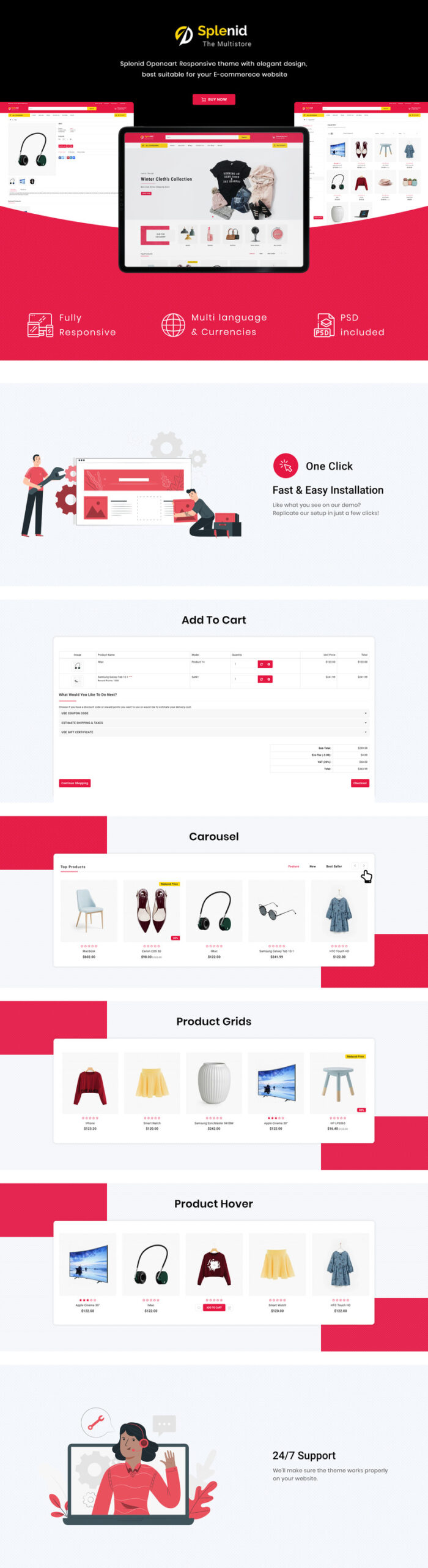 Splenid - Shopping Mall OpenCart Template - Features Image 1