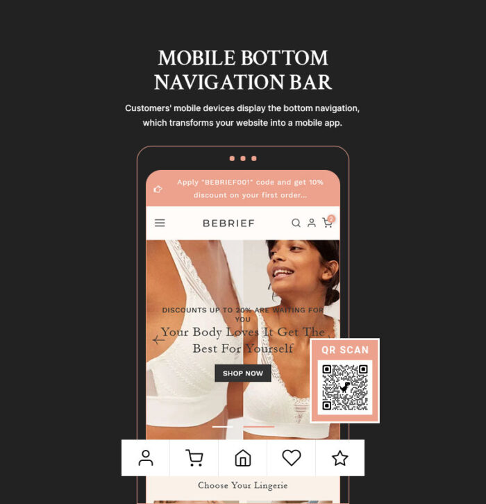 Bebrief - Lingerie & Bikini, Inner Wear Fashion Store Multipurpose Shopify 2.0 Responsive Theme - Features Image 7