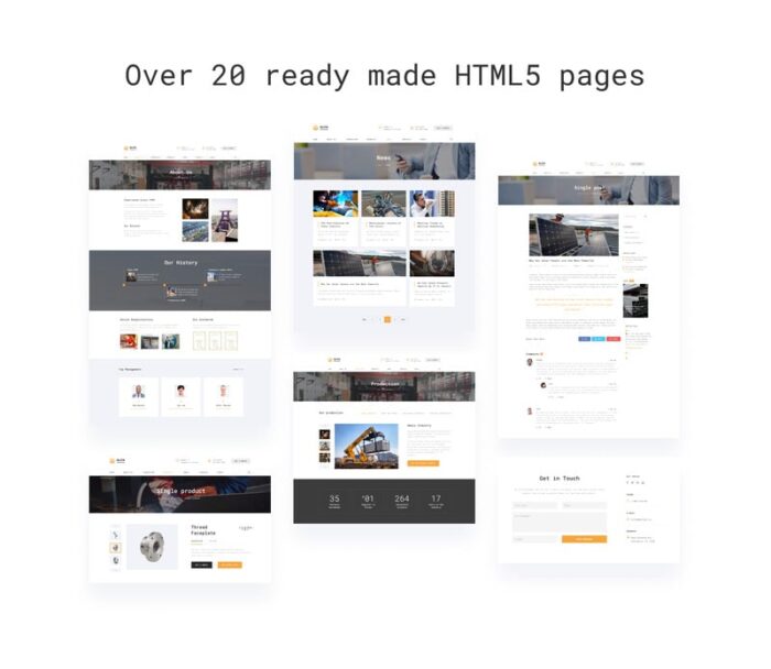 Alfa Industries - Heavy Industries Multipage Website Template - Features Image 2