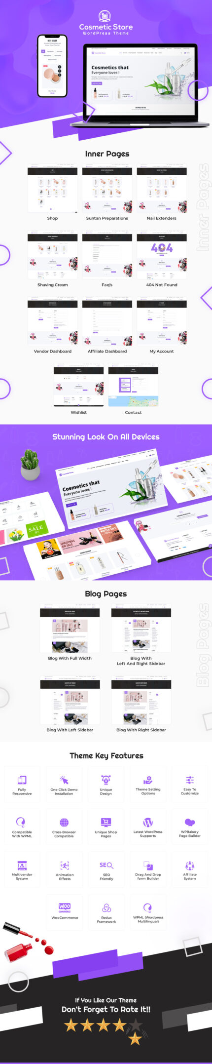 Cosmetic Store WooCommerce Theme - Features Image 1