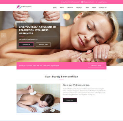 Beauty Spa Massage Salon HTML Template - Features Image 1