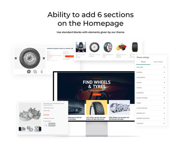 Wheels & Tires Responsive Shopify Theme - Features Image 2