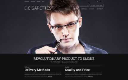 ECigarettes Store Magento Theme