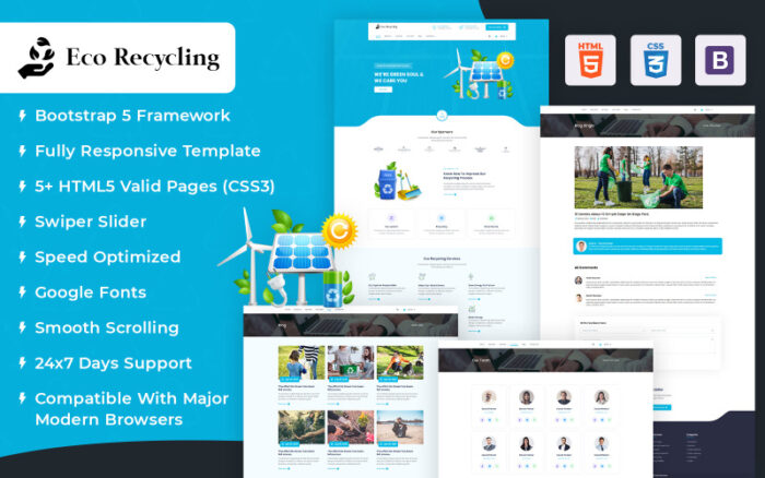 Eco-Recycling HTML Template