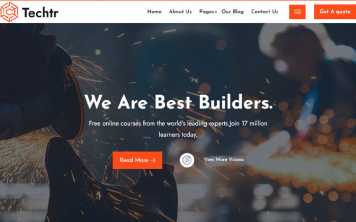 Techtr - Welding Services WordPress Theme - Features Image 1