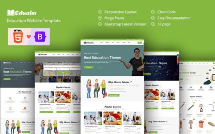 Eduaim - Education HTML Bootstrap 5 Template