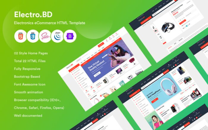 ElectroBD - Electronics eCommerce HTML Template