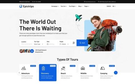 Epictrips - Travel & Tour Booking WordPress Theme