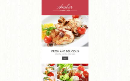 European Restaurant Responsive Newsletter Template