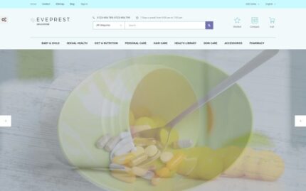 Eveprest - Drugstore PrestaShop Theme