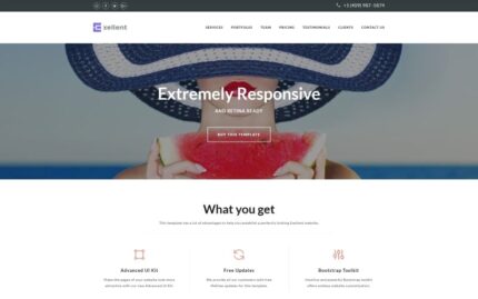 Exellent - Startup Landing Page Template