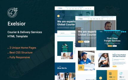 Exelsior - Courier Service & Logistics HTML Template