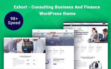 Exhort - Consulting Business And Finance WordPress Theme