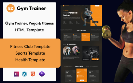 EZ Gym Trainer: Ultimate WordPress Theme for Fitness Experts and Gym Trainer